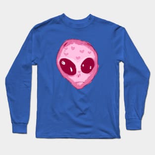 Pink Lovely Alien Long Sleeve T-Shirt